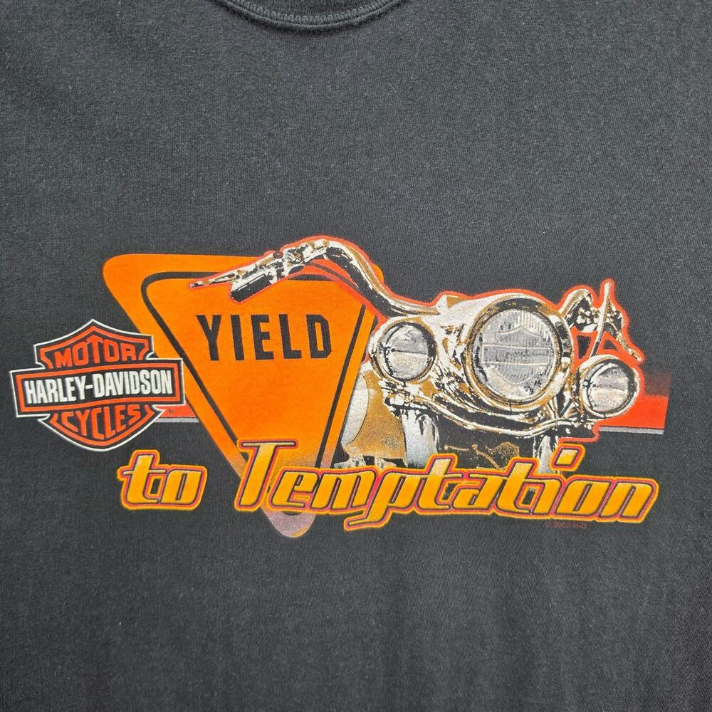 Harley Davidson Aces & Eights Yield To Temptation T Shirt Men XL Mason Ohio Bike